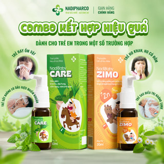 Siro Ho Nadibaby Care Dạng Xịt Cho Bé Giảm Ho Đờm, Viêm Đường Hô Hấp, Tăng Sức Đề Kháng- Lọ 15Ml