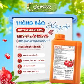 Siro Pha Chế Boduo Hương Lựu 1,2kg