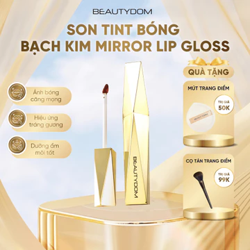 Son tint bóng căng mọng Mirror Lip Gloss hiệu ứng tráng gương trong trẻo căng mọng dưỡng ẩm môi