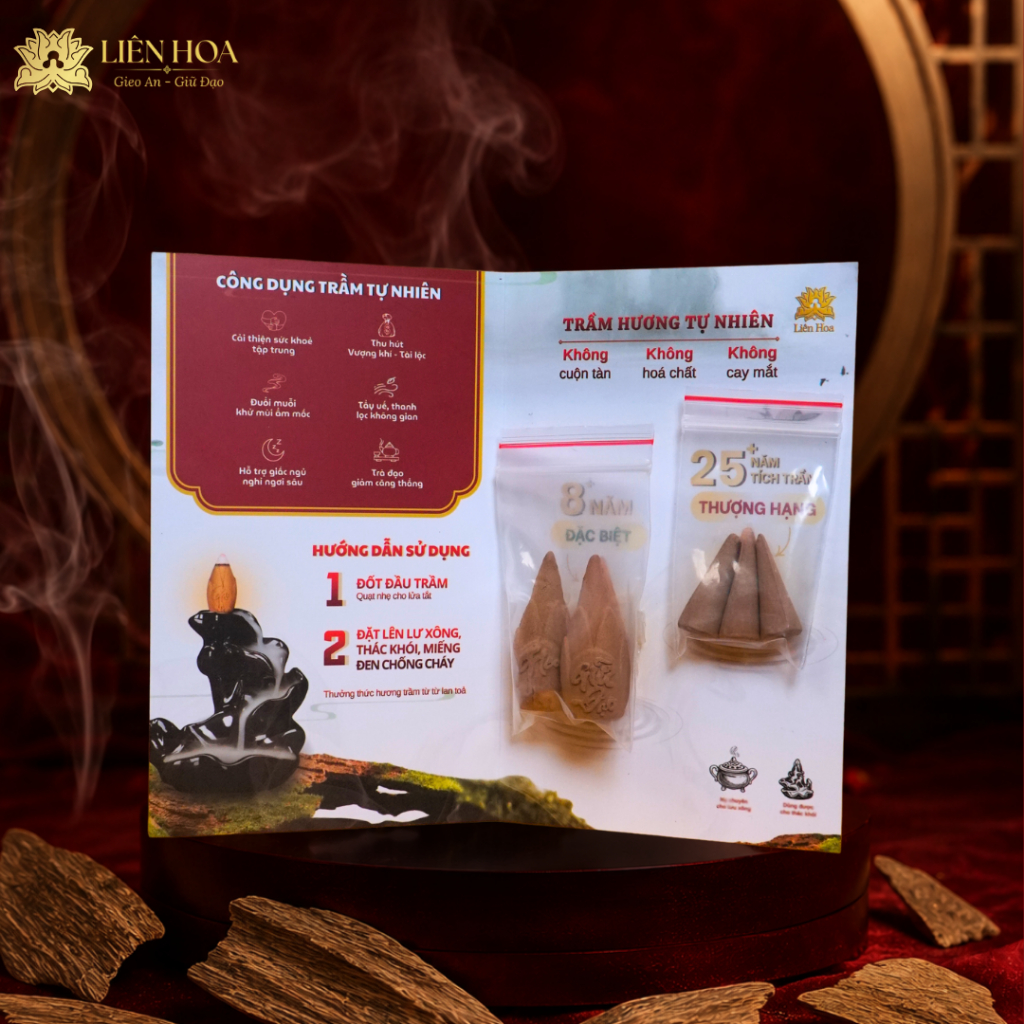 [CHỈ TÍNH PHÍ SHIP]Nụ Trầm Hương TRẢI NGHIỆM (5 nụ/túi) | Trầm Sạch | 100% Tự Nhiên | Tẩy Uế & Thưởng Trầm