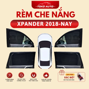 Rèm che nắng Mitsubishi XPANDER/ Xpander Cross 2018-nay - Bộ 4 tấm 4 cửa chắn nắng vừa khít form xe, nam châm hút mạnh