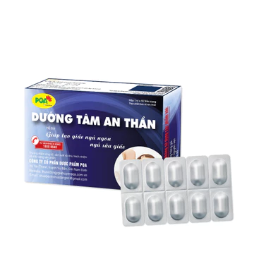 Dưỡng Tâm An Thần PQA Hộp 10 Viên, Hỗ Trợ Ngủ Ngon, Thư Giãn Tinh Thần, Giúp Ngủ Sâu Giấc, Giảm Căng Thẳng