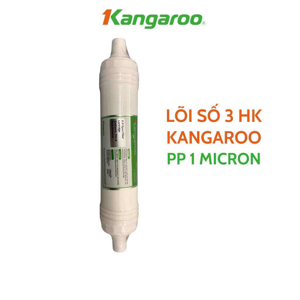 Combo Lõi Lọc Nước 123 HK Kangaroo Đúc Dùng Cho Model KG100HK, KA10A4, KG10A5, KG100ES, KG100ES1, KG100EO,...