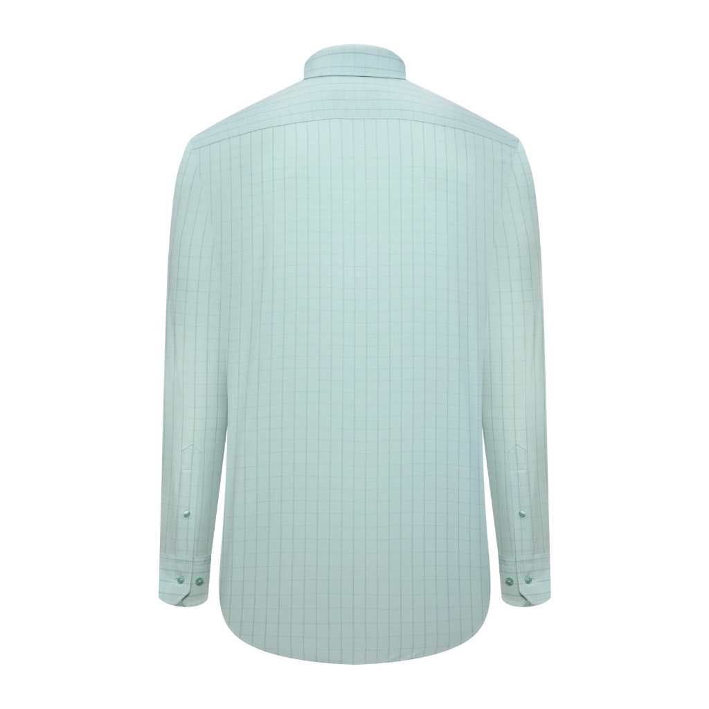 Áo sơ mi dài tay vạt tròn VIETTIEN vải Polyester form REGULAR VT00000652
