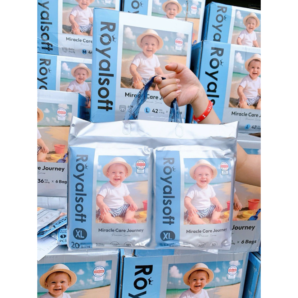 Tã Quần Royalsoft Nội Địa Nhật Cao Cấp Siêu Mỏng Thoáng Khí Chống Tràn Cho Bé