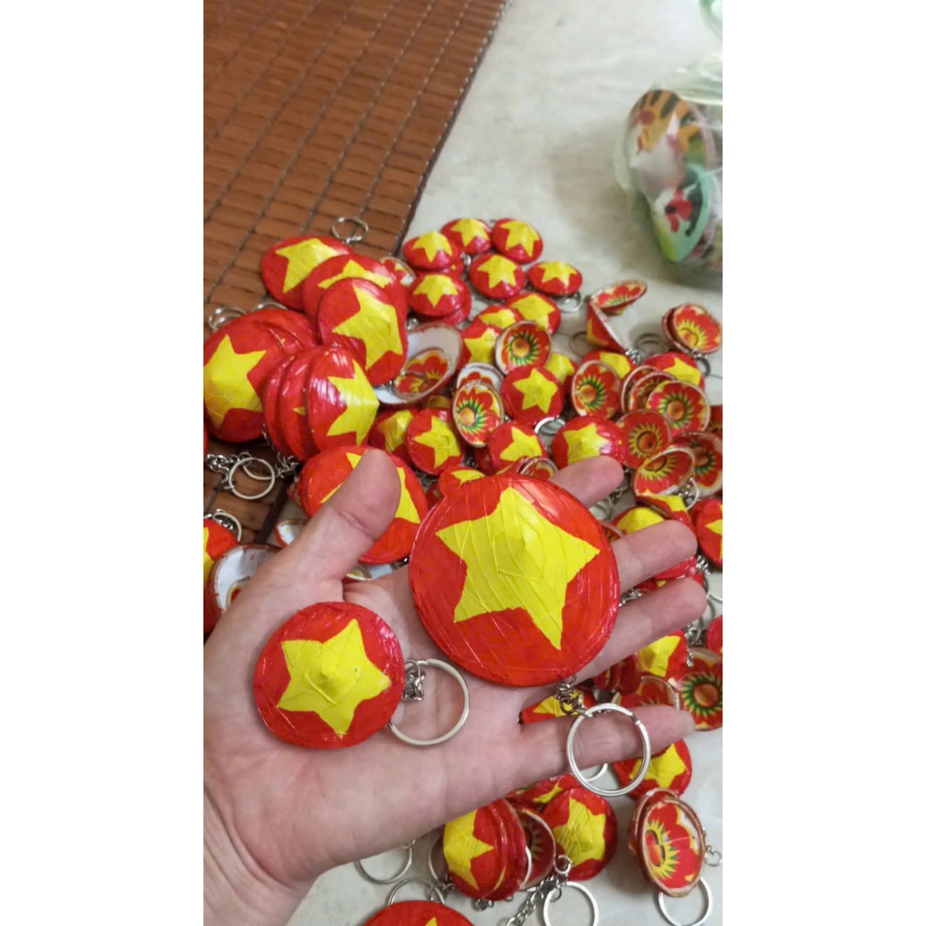Móc khóa nón lá mini dễ thương