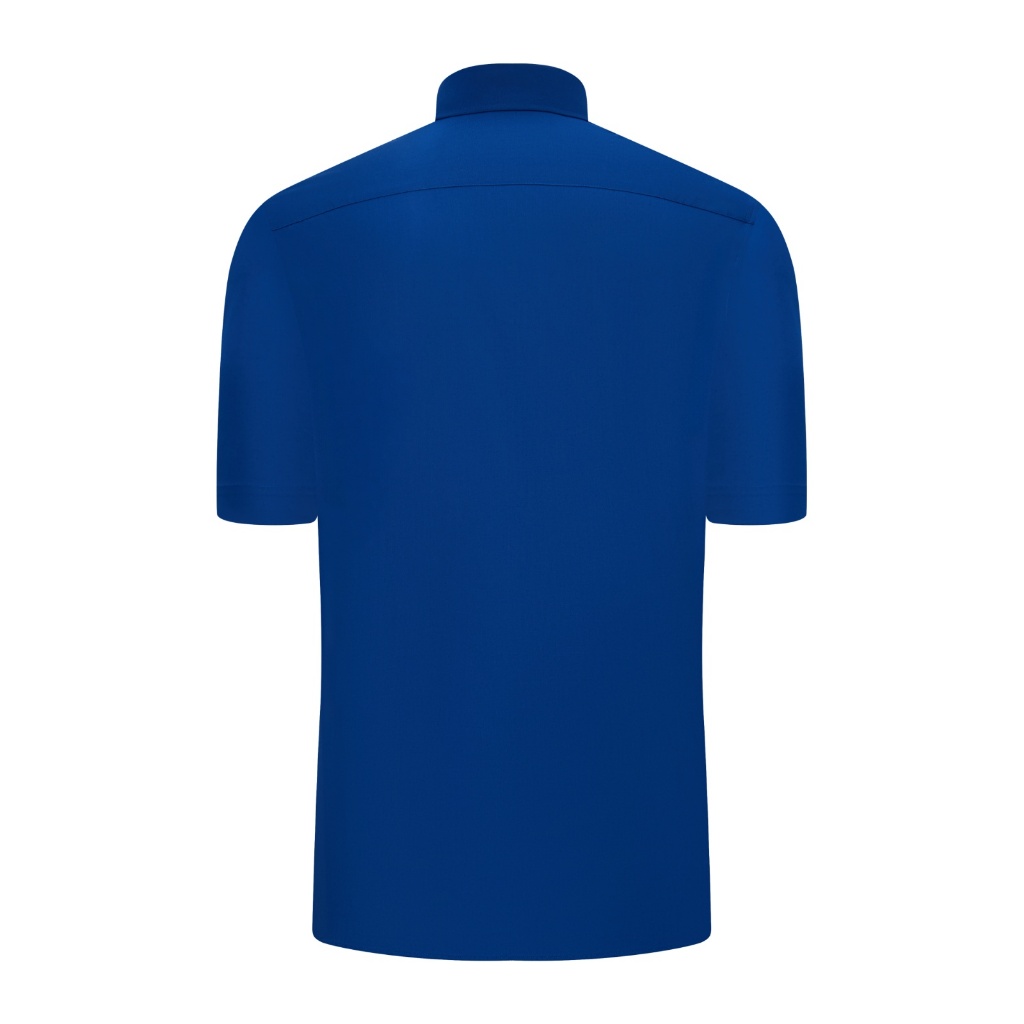 Áo sơ mi ngắn tay vạt tròn VIETTIEN vải Polyester form REGULAR VT00000655