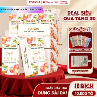[ DEAL SIÊU QUÀ] Tặng quạt mini bộ 10 món chăm sóc cá nhân khăn giấy Sương Mai TopGia 10000 tờ