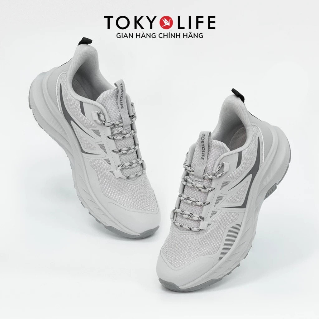Giày thể thao nam chạy bộ TOKYOLIFE đi bộ êm chân thoáng khí, siêu nhẹ trợ lực tốt 40004414