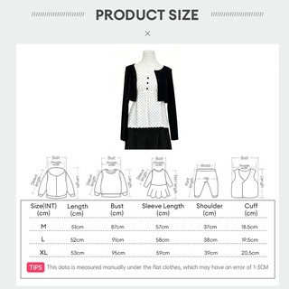 Nova-Áo sơ mi phiên bản Hàn Quốc, cổ chữ V, slim-fit, màu trắng chấm bi dài tay phù hợp mùa thu kiểu hai mảnh