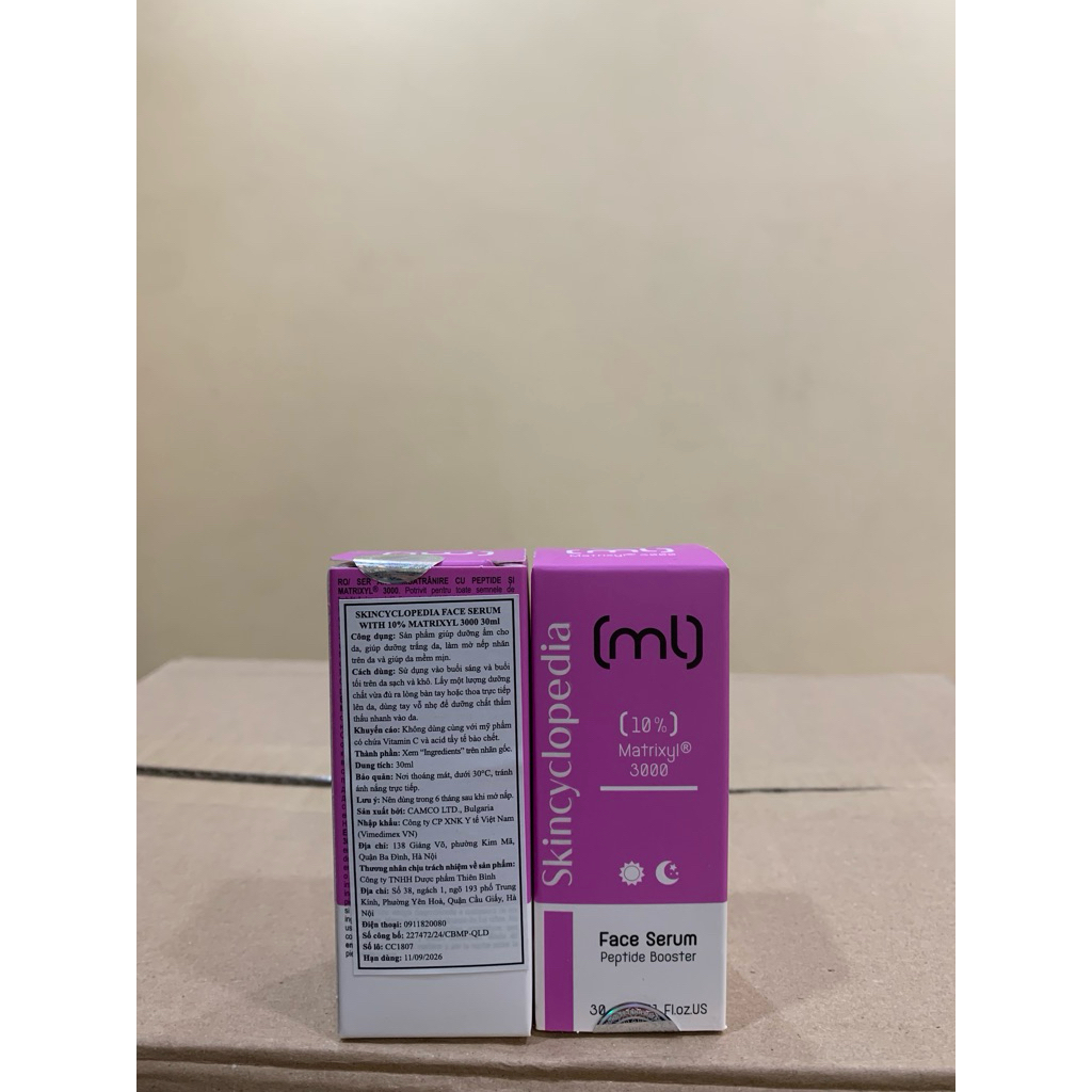 Serum Peptide Skincyclopedia Matrixyl® 3000 10%, Chống Lão Hóa, Giảm Nếp Nhăn, Tái Tạo Collagen 30ml