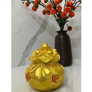 Hũ Vàng Tiết Kiệm/Túi Vàng Tài Lộc- Heo đất/Ống heo tiết kiệm - Tiết Kiệm, Decor, Quà Tặng