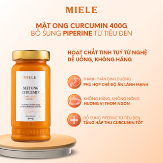 Mật Ong Nghệ Curcumin Miele, Hỗ Trợ Dạ Dày Đẹp Da, Đạt Chuẩn HACCP-Đơn 299k Tặng 1 QUE+ Đơn 499k Tặng 1 Ly Thủy Tinh