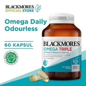 Blackmores Omega Triple Super Strength Fish Oil-150 viên / Viên Uống Dầu cá Không Mùi Mini Caps 400 viên