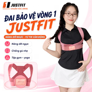 Đai bảo vệ vòng 1 JUSTFIT chống gù lưng, định hình và nâng đỡ ngực khi tập gym, yoga