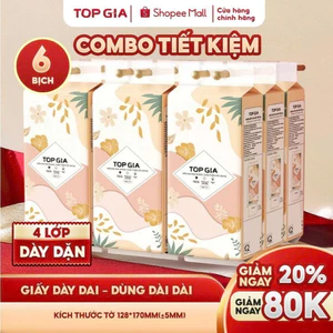 Khăn giấy vệ sinh treo tường Tiểu Hạ 1000 tờ làm từ bột gỗ thiên nhiên, an toàn, 6 bịch hoặc 10 bịch