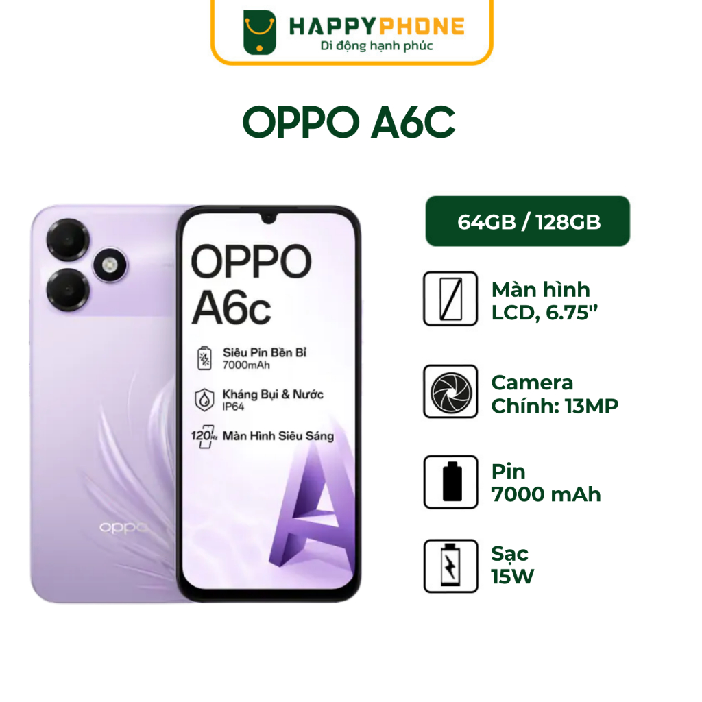 Điện Thoại Oppo A6C – Hàng Chính Hãng