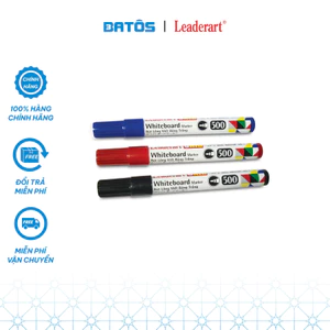 Hộp 10 bút lông bảng Leaderart UNID LA500 dễ xóa, an toàn sức khỏe.