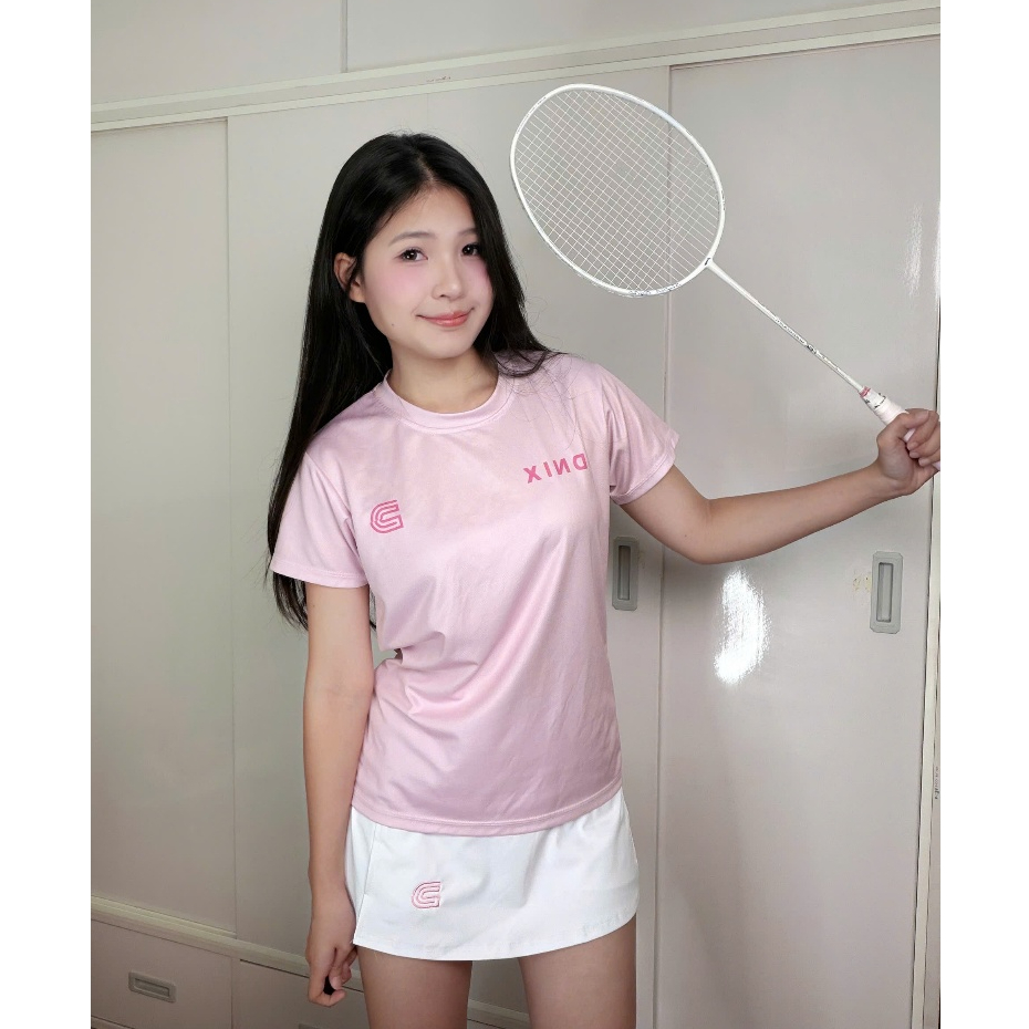 Áo thể thao, áo cầu lông nữ vải mát lạnh thoáng khí thấm hút mồ hôi tốt phối chân váy ngắn dáng chữ A tôn dáng DNIX
