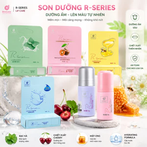✨ 【Món đồ không thể thiếu cho mùa hè】Bộ sản phẩm son dưỡng môi có màu dòng R của Thái Lan + xịt khử mùi