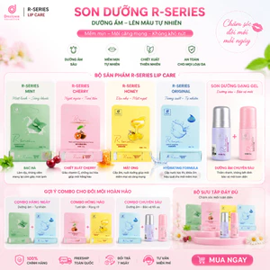 Son Dưỡng Môi R-Series Cấp Ẩm Siêu Mượt - Môi Căng Bóng、Hồng Hào Tự Nhiên、Dùng Hằng Ngà