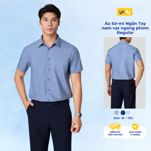 Áo Sơ mi Nam YODY Ngắn Tay Nam có túi ngực 3M TRA - MOSS26A011