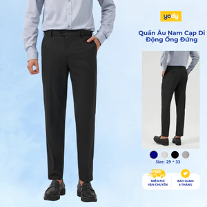 Quần âu nam Yody cạp di động, quần tây vải Polyester nano co giãn thoải mái TRA - MOTR25A087