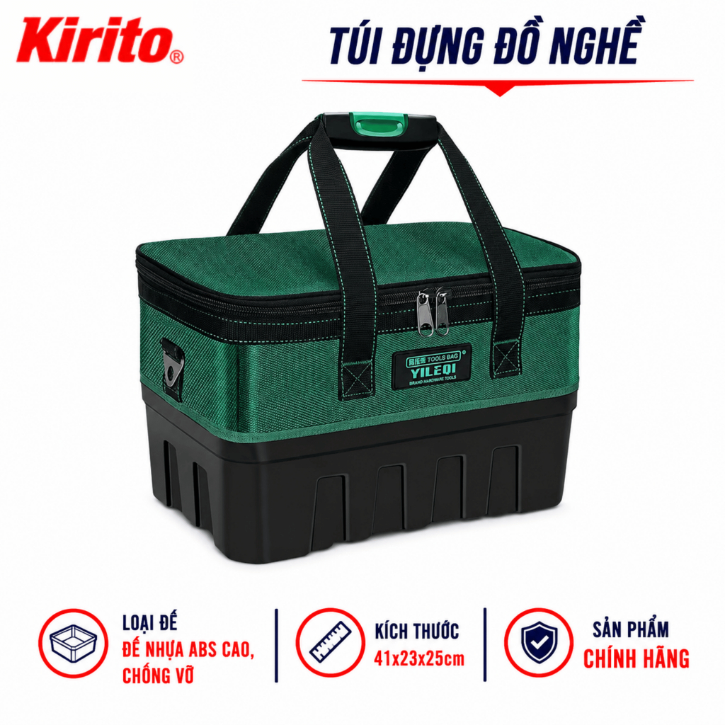 Túi Đựng Đồ Nghề Sửa Chữa Đế Nhựa ABS Cao Cấp – Đế Nhựa Cao Chống Vỡ, Bền Bỉ Chuyên Dụng Thợ Cơ Khí, TÚI ĐẾ NHỰA CAO