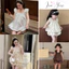 Set Hai Dây Tiểu Thư Tay Bèo Áo Babydoll Cổ Vuông Quần Short Bí Phồng - Đồ Đôi Mẹ Và Bé Gái