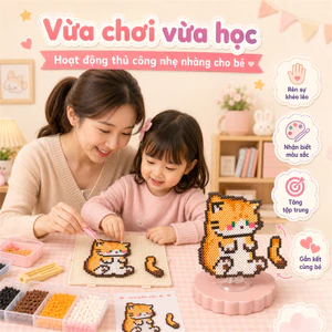 Bộ Hạt Xếp Mini 2.6mm Combo Nhiều Phụ Kiện, Có Thể Chọn Bàn Ủi Cho Hạt Ép