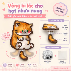 Bộ Hạt Xếp 2.6mm Nhiều Màu Tự Chọn, Combo Làm Thủ Công Kèm Phụ Kiện Và Bàn Ủi