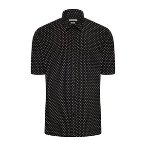 Áo sơ mi ngắn tay vạt ngang VIETTIEN SMART CASUAL vải Hoa hồng form REGULAR VT00000659