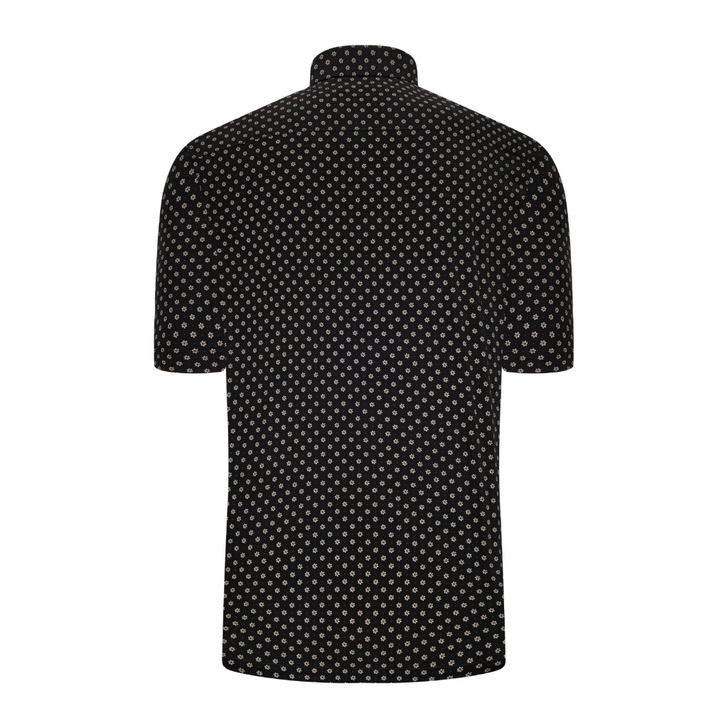 Áo sơ mi ngắn tay vạt ngang VIETTIEN SMART CASUAL vải Hoa hồng form REGULAR VT00000659