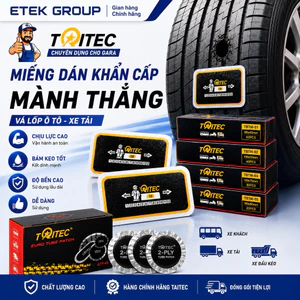 Miếng Vá Lốp Mành Thẳng TAITEC Chuyên Dụng Cho Gara - Vá Lốp Ô Tô Xe Tải Chịu Lực Cao, Bám Keo Tốt, Độ Bền Cao