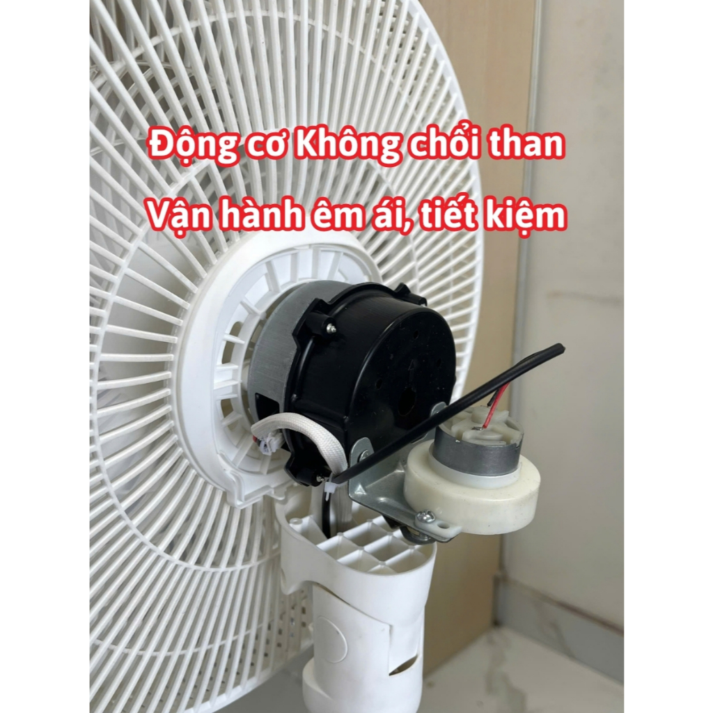 Quạt Năng Lượng Mặt Trời Tích Điện SinicHome Mẫu Cây Đứng, Chạy Êm Không Tiếng Ồn, 12 Cấp Độ Gió, Điều Khiển Từ Xa