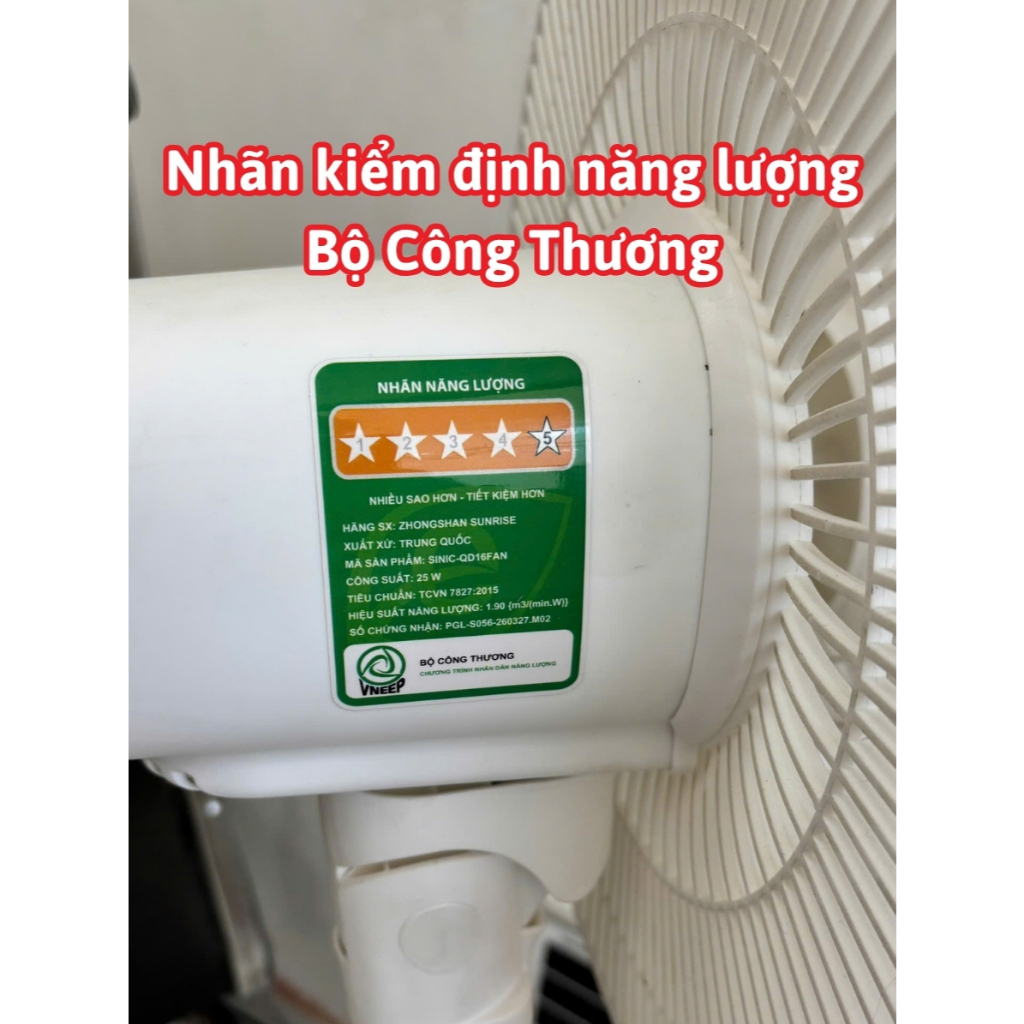 Quạt Năng Lượng Mặt Trời Tích Điện SinicHome Mẫu Cây Đứng, Chạy Êm Không Tiếng Ồn, 12 Cấp Độ Gió, Điều Khiển Từ Xa
