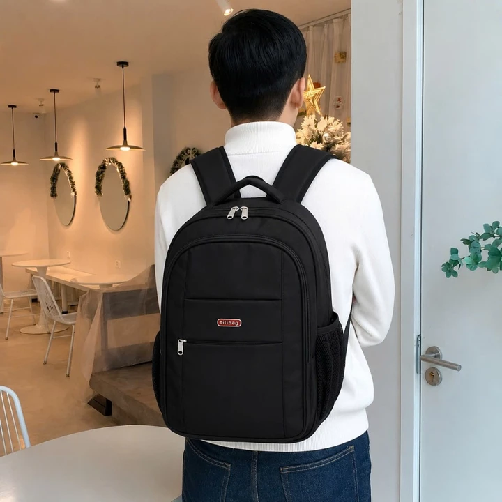 Balo nam to vải dù, balo nam du lịch vải dù sức chứa lớn, balo chống nước, balo nam đựng laptop đi học (BL11) – 4