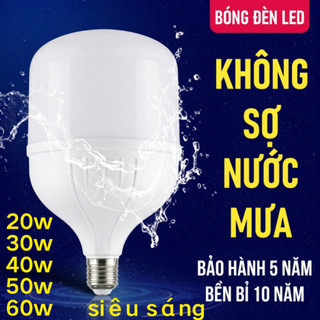 Bóng đèn led Trụ siêu sáng 20W 30W 40W 50W 60W Tản Nhiệt Nhôm Tiết Kiệm Điện 90% đui E27
