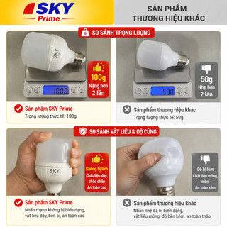 Bóng đèn LED trụ siêu sáng 10W 20W 30W 40W 50W 60W, tản nhiệt nhôm, tiết kiệm điện, đui E27,