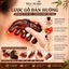 LƯỢC GỖ ĐÀN HƯƠNG KHẮC HOA TINH TẾ , LƯỢC 5 CHÂN MASSAGE , LƯU THÔNG MÁU