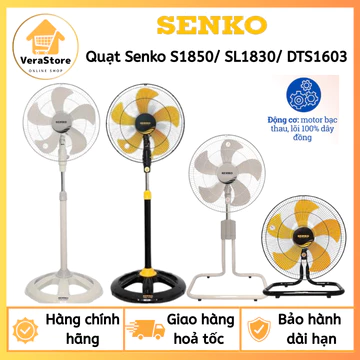 Quạt Sàn Senko S1850 / Quạt Sàn Lỡ Senko SL1830 / Quạt Đứng Thân Sắt Senko DTS1603 – Công Suất Mạnh, Làm Mát Hiệu Quả, Đ