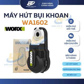 Máy hút bụi khoan tường WORX WA1602 hút chân không mạnh mẽ, khoan tối đa 13mm