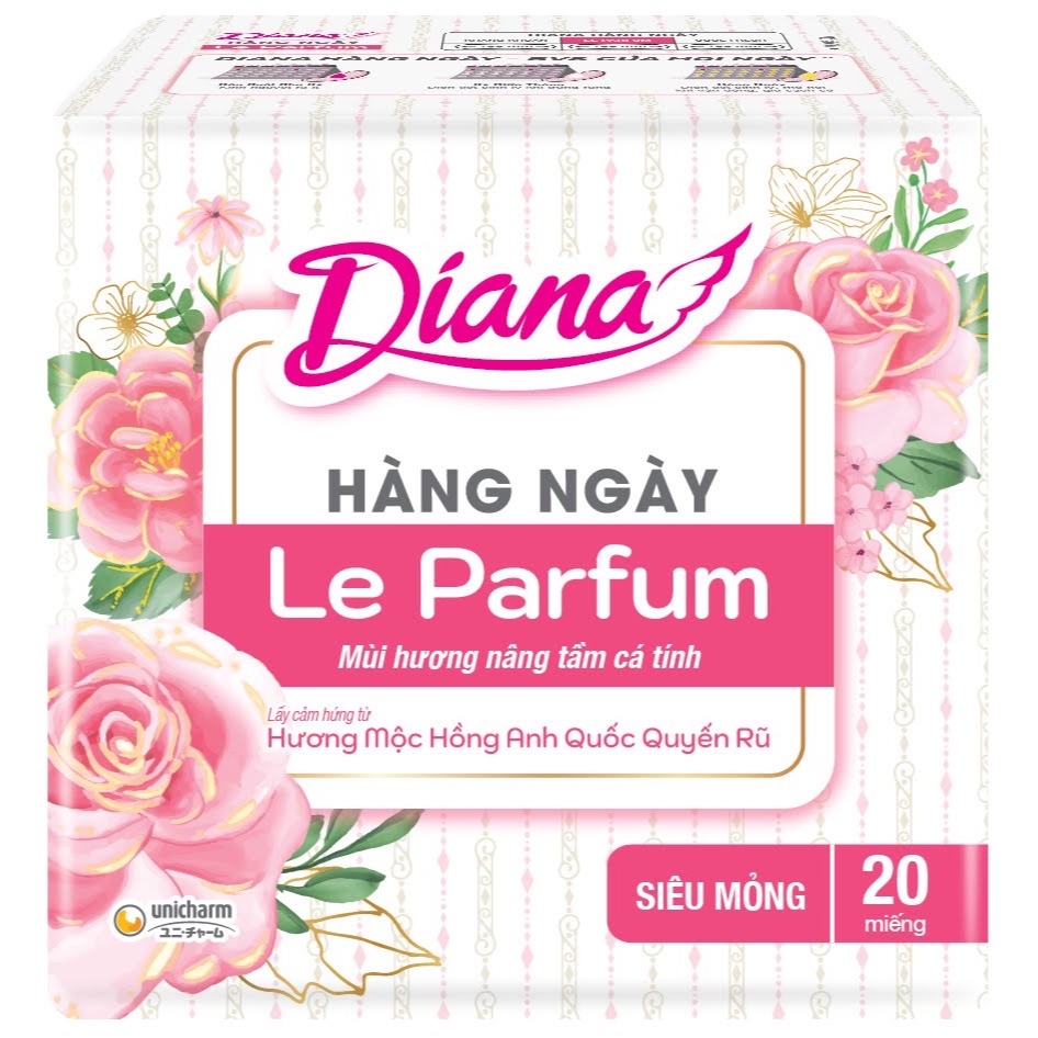 🌸 BVS DIANA HÀNG NGÀY LE PARFUM 20 MIẾNG – HƯƠNG NƯỚC HOA PHÁP KIÊU SA 🌸