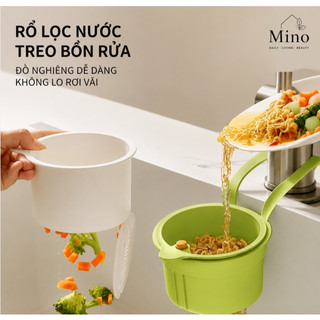 Rổ Lọc Rác Treo Bồn Rửa Chén Nhà Bếp - Giỏ Lọc Cặn Thức Ăn, Rửa Rau Củ Quả Tiện Lợi
