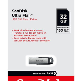 USB 3.0 SanDisk CZ73 Ultra Flair 32GB 150Mb/s (Bạc)
