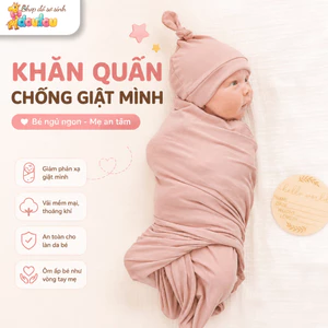 Ủ Kén Chống Giật Mình DouDou Sơ Sinh Khăn Quấn Chũn Mềm Mại Cho Bé A26