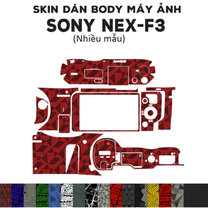Skin 3M dán Sony NEX-F3 (Nhiều mẫu) | Miếng dán Film 3M dán full body máy ảnh Sony NEX-F3 đã cắt sẵn