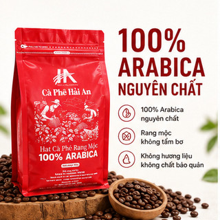 [HOT] Cà Phê Arabica Rang Mộc Hải An Nguyên Chất – Hạt Cà Phê Arabica Mộc, Thơm Tự Nhiên, Gu Đậm Vị