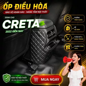 Ốp Bảo Vệ Điều Hòa Ô Tô Hyundai Creta 2022 2023 2024 2025 2026 Chống Trầy Xước, Chống Bẩn