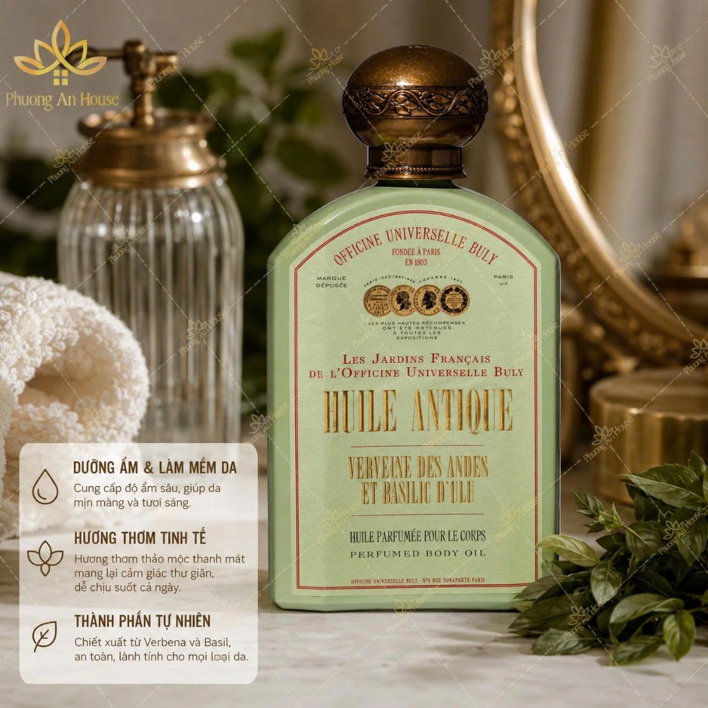 Dầu dưỡng body mềm mịn da Buly 1803 - Phương An House